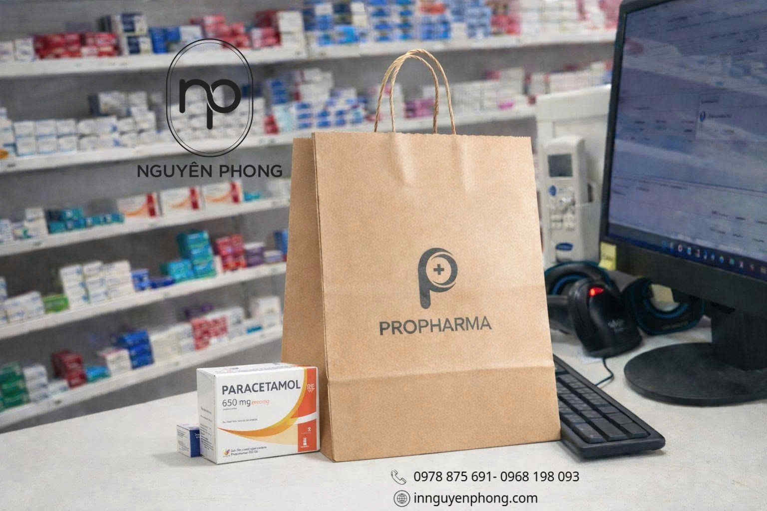 Mẫu túi kraft đựng thuốc 